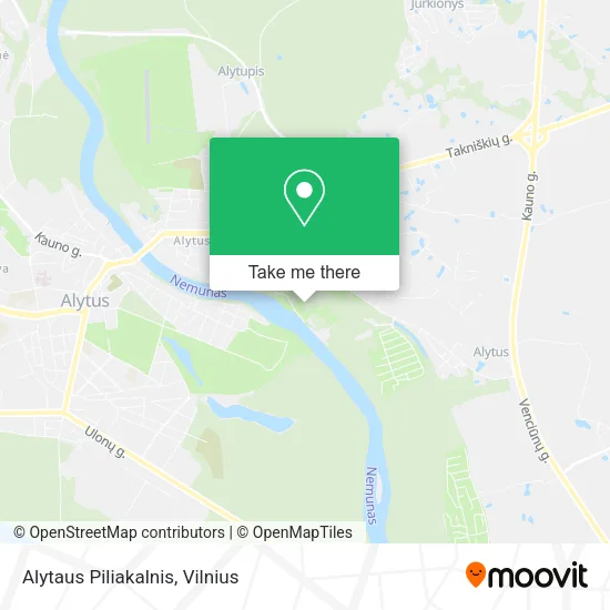 Карта Alytaus Piliakalnis