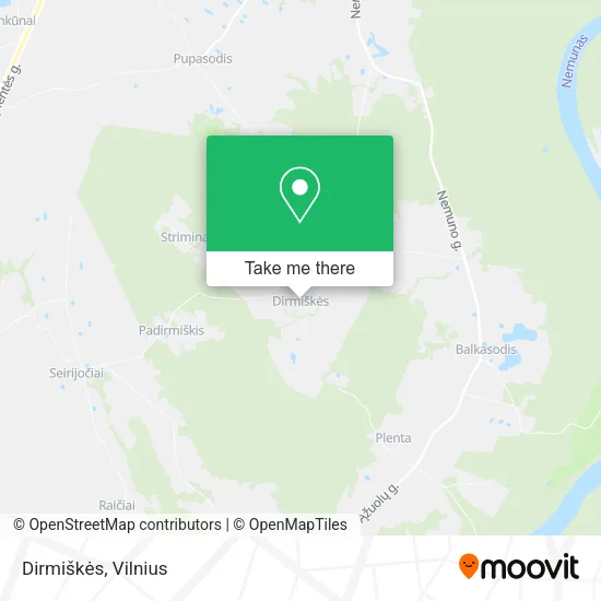 Карта Dirmiškės