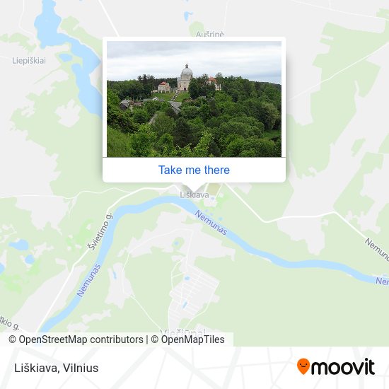 Карта Liškiava