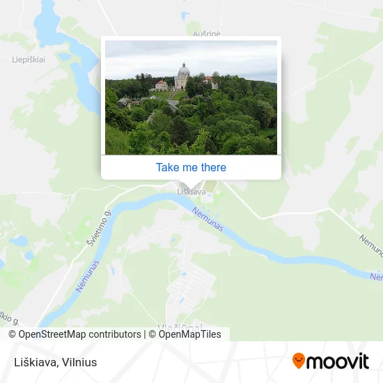 Карта Liškiava