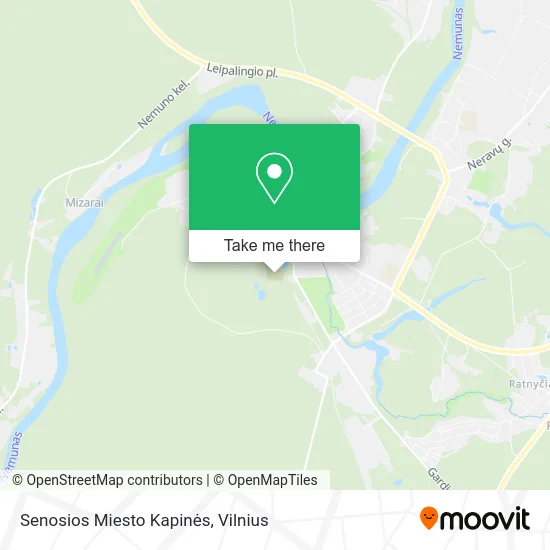 Карта Senosios Miesto Kapinės