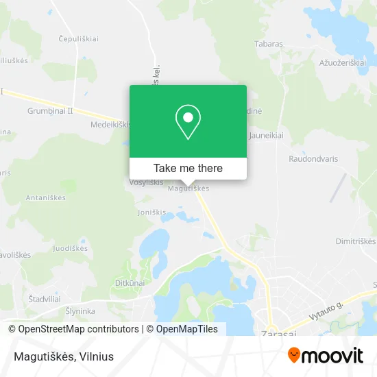 Карта Magutiškės