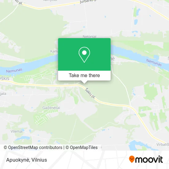 Карта Apuokynė