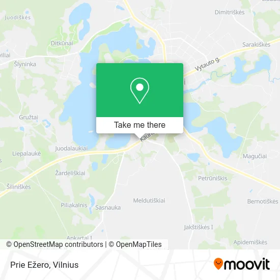 Карта Prie Ežero