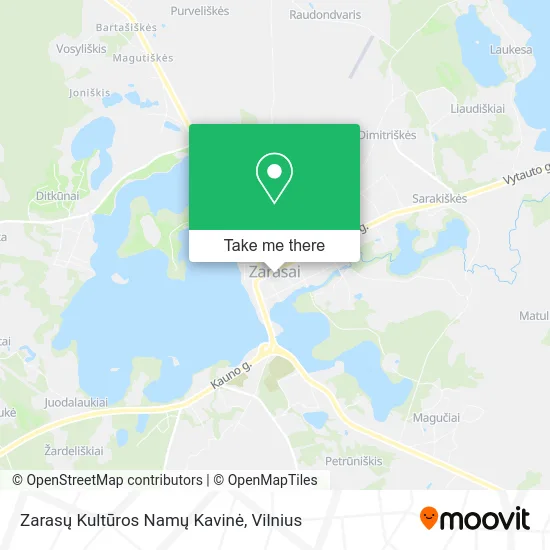 Карта Zarasų Kultūros Namų Kavinė