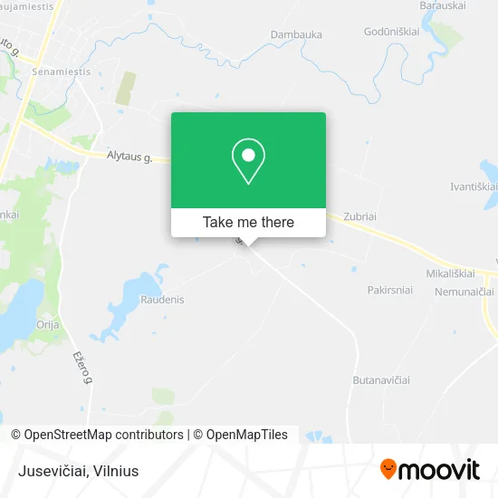 Карта Jusevičiai