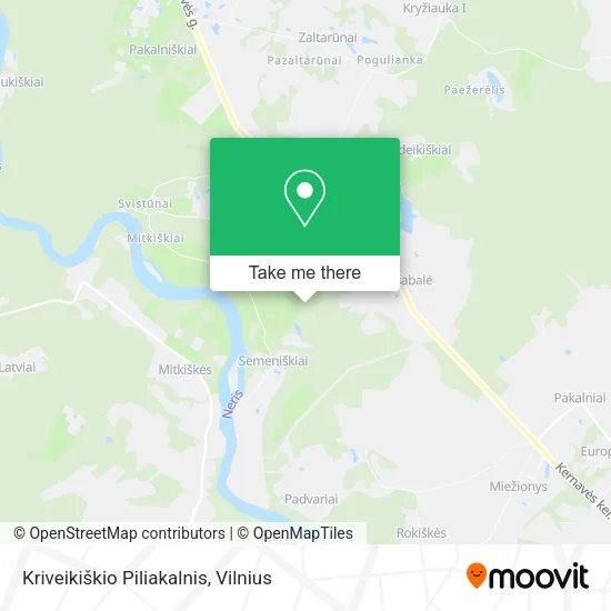 Карта Kriveikiškio Piliakalnis