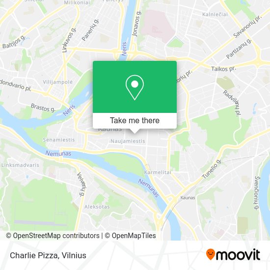 Карта Charlie Pizza