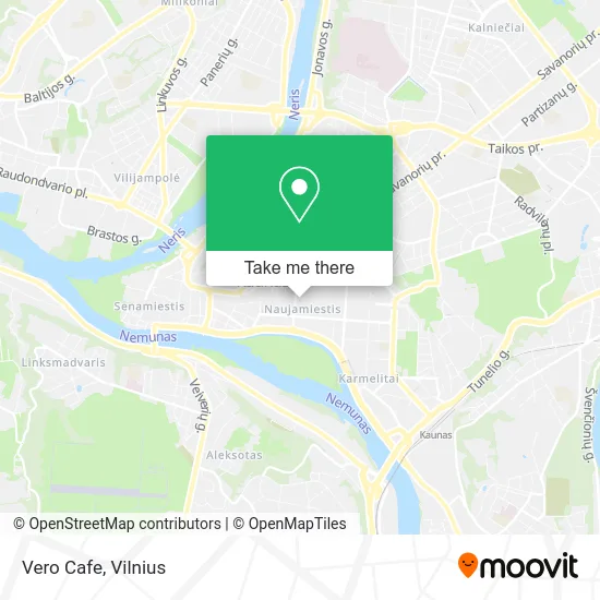 Карта Vero Cafe