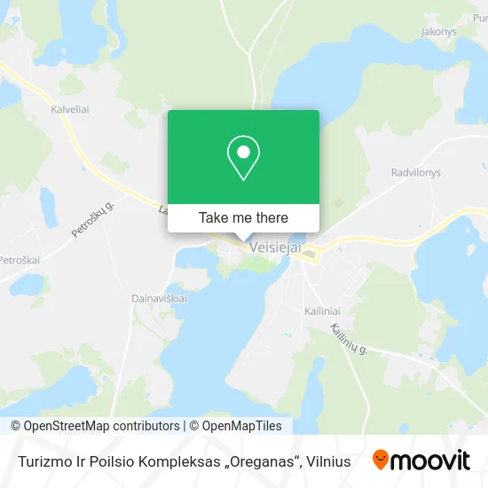 Карта Turizmo Ir Poilsio Kompleksas „Oreganas“