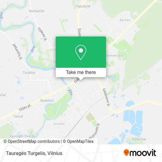 Карта Tauragės Turgelis