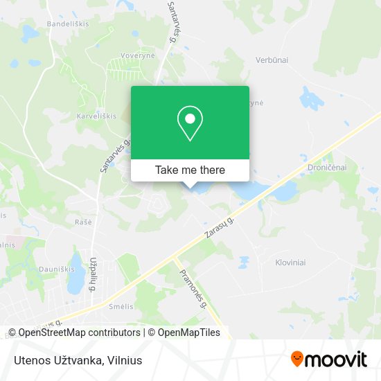 Карта Utenos Užtvanka