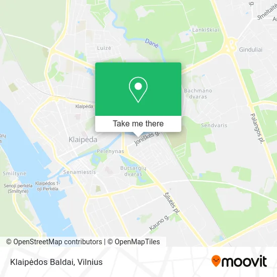 Карта Klaipėdos Baldai