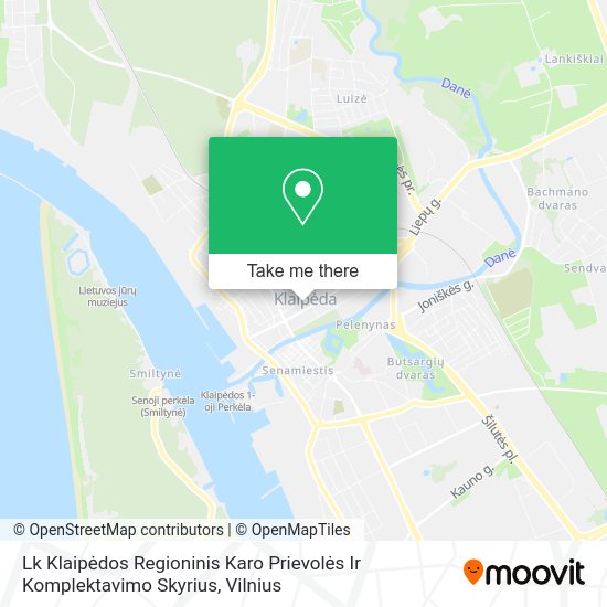 Карта Lk Klaipėdos Regioninis Karo Prievolės Ir Komplektavimo Skyrius