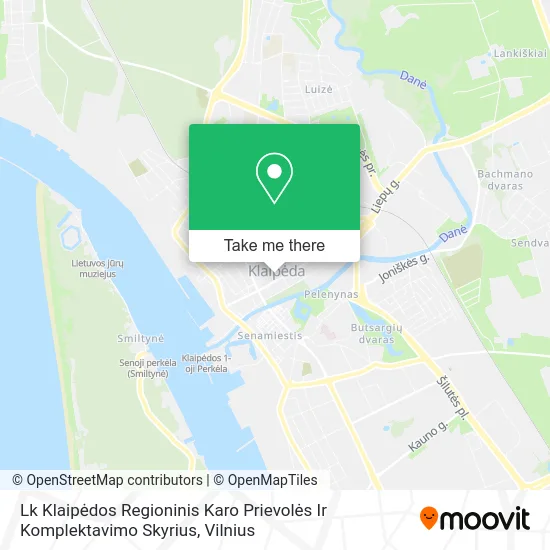 Карта Lk Klaipėdos Regioninis Karo Prievolės Ir Komplektavimo Skyrius