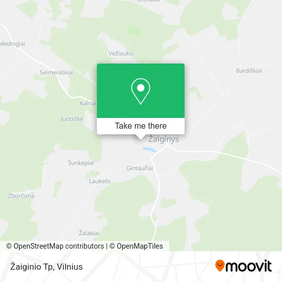 Карта Žaiginio Tp