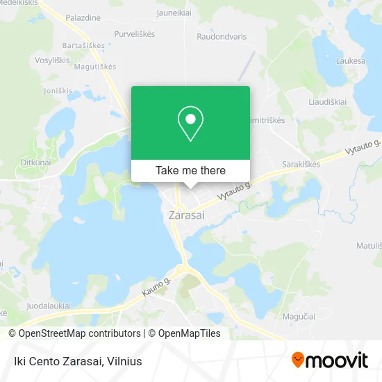 Карта Iki Cento Zarasai