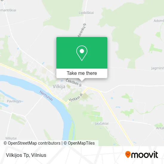 Карта Vilkijos Tp