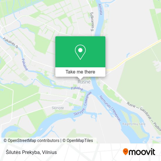 Карта Šilutės Prekyba