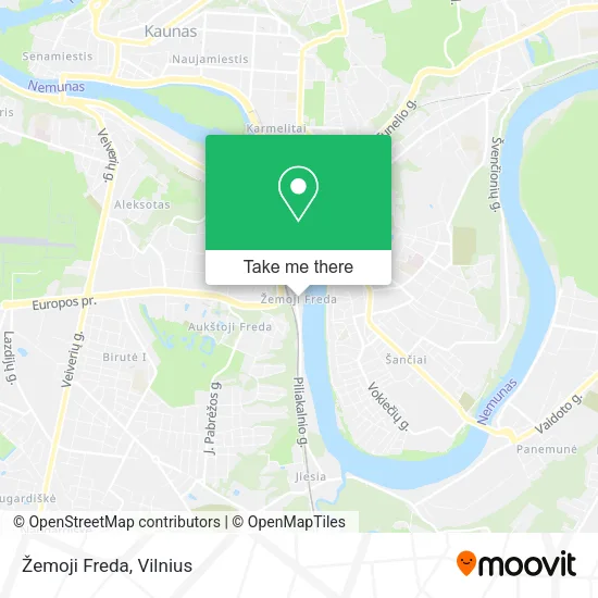 Карта Žemoji Freda