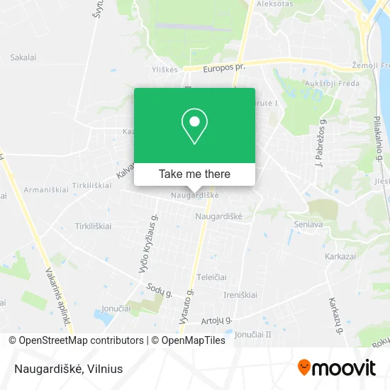 Карта Naugardiškė