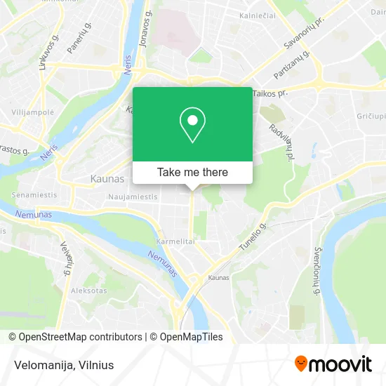 Карта Velomanija