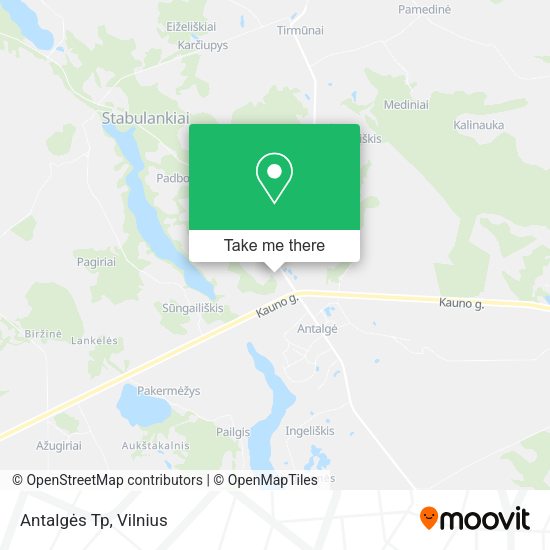 Карта Antalgės Tp
