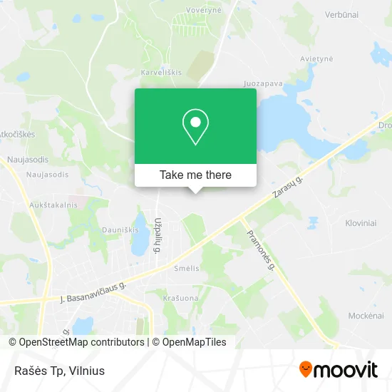 Карта Rašės Tp