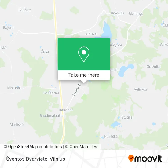 Карта Šventos Dvarvietė