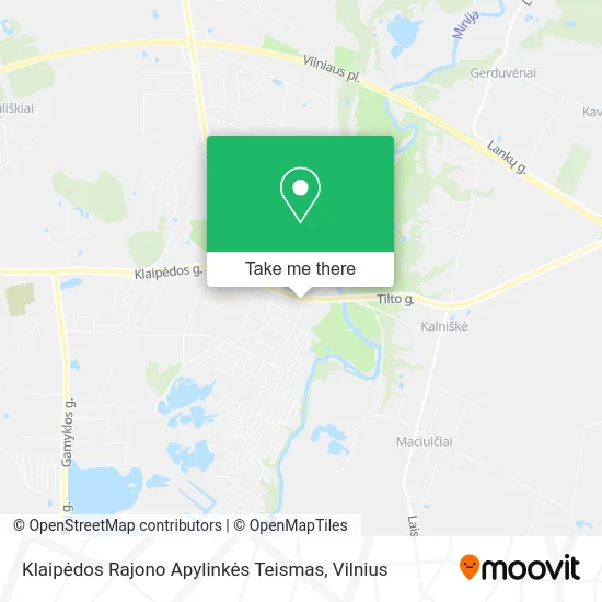 Карта Klaipėdos Rajono Apylinkės Teismas
