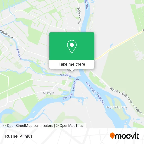 Карта Rusnė
