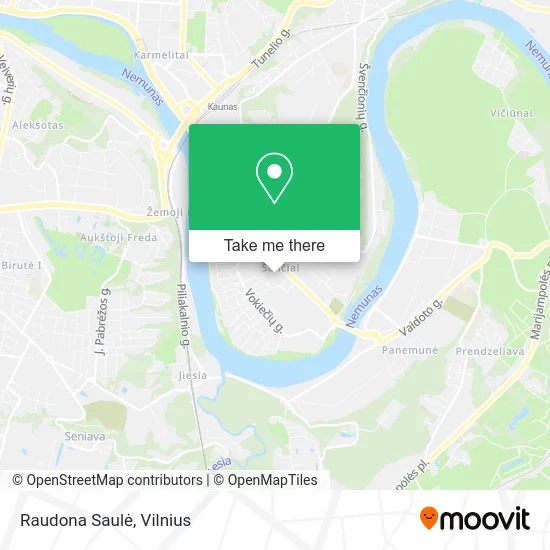 Карта Raudona Saulė