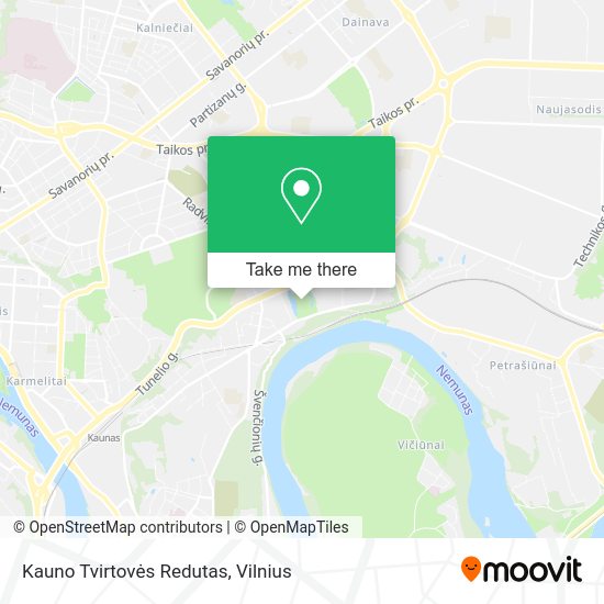 Карта Kauno Tvirtovės Redutas