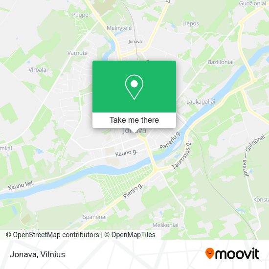 Карта Jonava