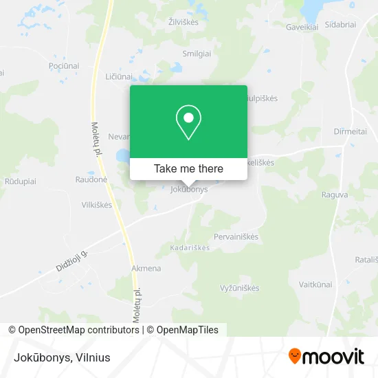 Карта Jokūbonys