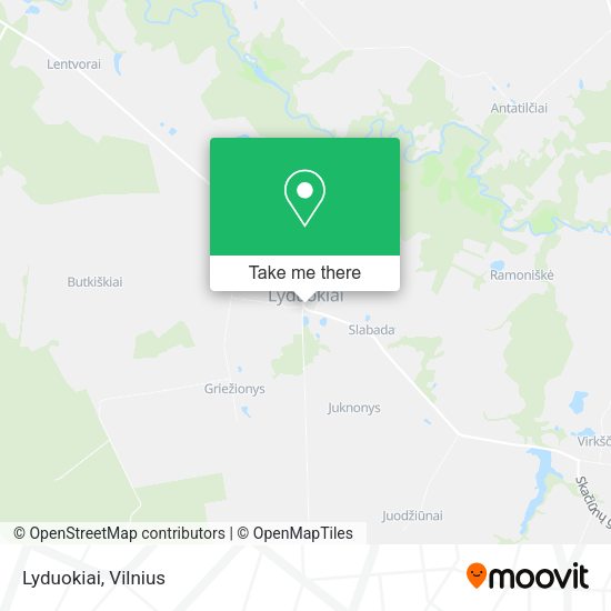 Карта Lyduokiai