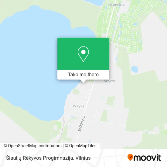 Карта Šiaulių Rėkyvos Progimnazija