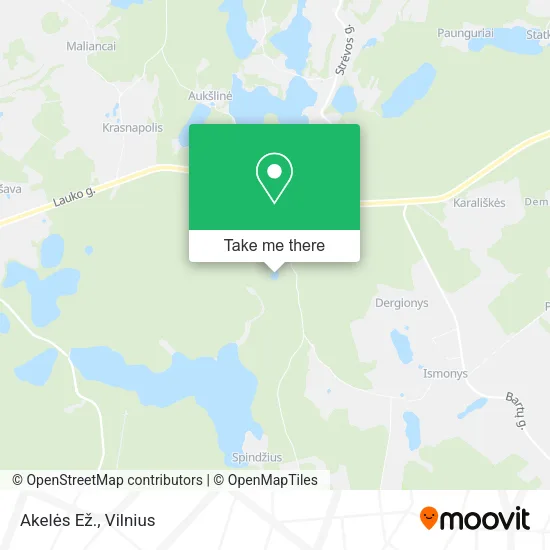 Карта Akelės Ež.