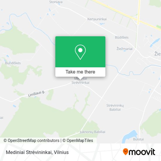 Карта Mediniai Strėvininkai