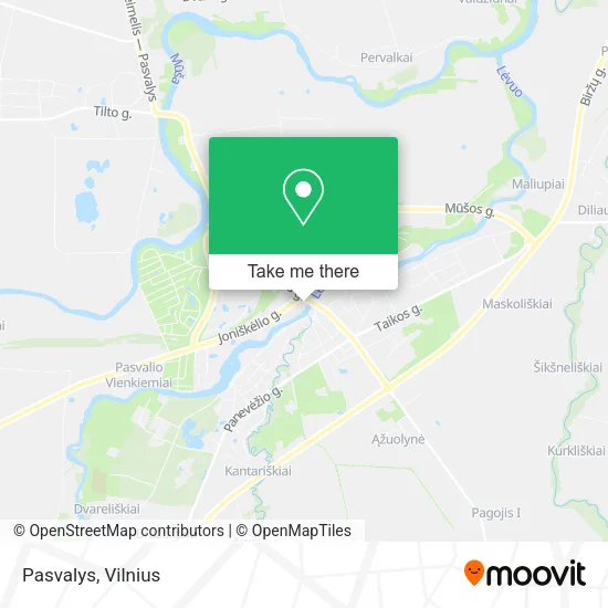 Карта Pasvalys