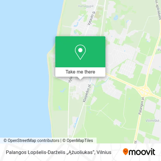 Карта Palangos Lopšelis-Darželis „Ąžuoliukas“