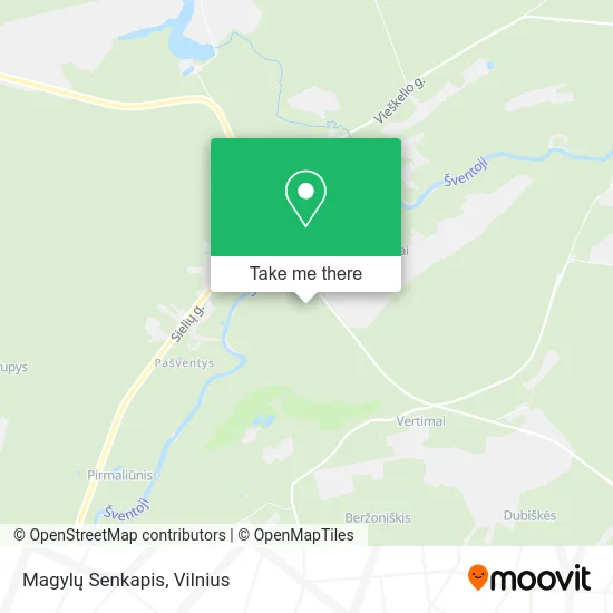 Карта Magylų Senkapis