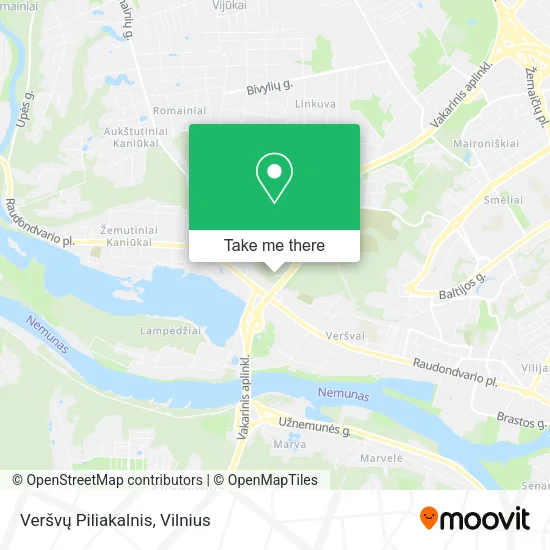 Veršvų Piliakalnis map
