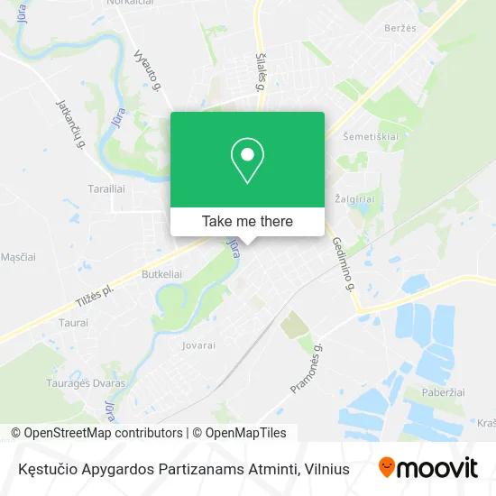 Карта Kęstučio Apygardos Partizanams Atminti