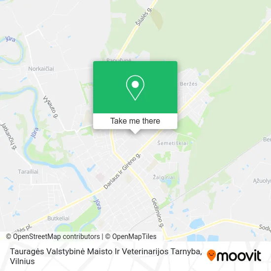 Карта Tauragės Valstybinė Maisto Ir Veterinarijos Tarnyba