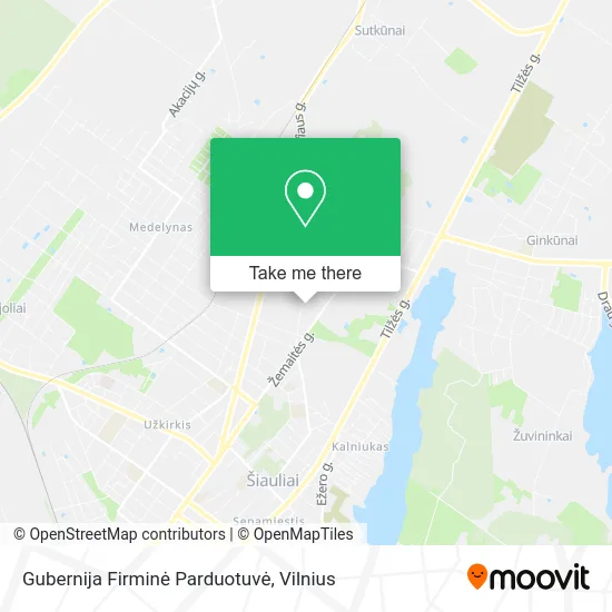 Карта Gubernija Firminė Parduotuvė