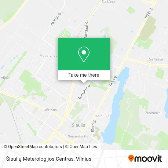 Карта Šiaulių Meterologijos Centras