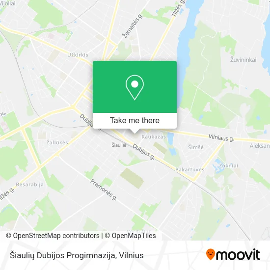 Карта Šiaulių Dubijos Progimnazija