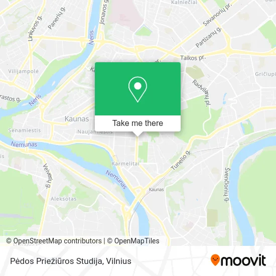 Карта Pėdos Priežiūros Studija