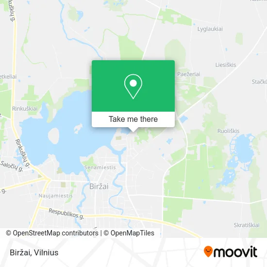 Карта Biržai